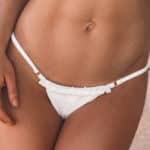 Ruffle thong bikini