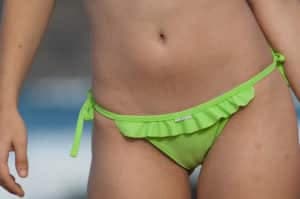 Revealing bikini bottoms