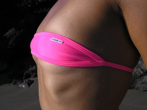 bikini-tops bandeau-hot-pink