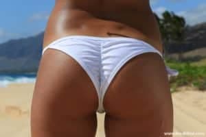 Revealing bikini bottoms